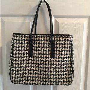 Tweed Fabric Tote Bag
